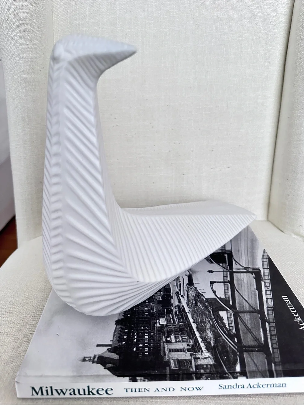 Jonathan Adler Menagerie Perched Bird Ceramic Matte White